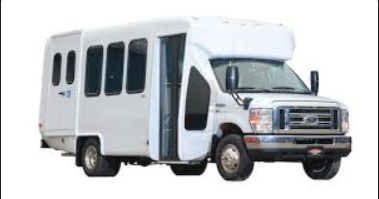Shuttle bus repair Jessup MD - white Ford E-450 shuttle bus